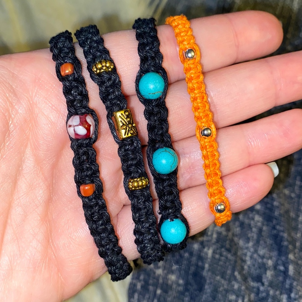 Handmade adjustable bracelets